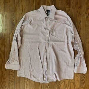 Long Sleeve Small Stripe Dress Shirt